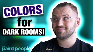 HOW TO PICK COLORS FOR DARK ROOMS  Interior Design 101 [upl. by Enihsnus]