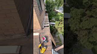 Reinforcement torch flat roof soffit fascia and eavestrough installation￼ [upl. by Ennaul]