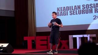 Taking AIDS amp Drugs Addicts to The Next Level Ginan Koesmayadi at TEDxITT [upl. by Nyleek]