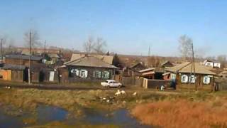 View From Train from Novosibirsk to Irkutsk [upl. by Evets]