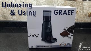 How to use GRAEF Coffee Grinder ☕️ UNBOXING amp Using [upl. by Obeng760]