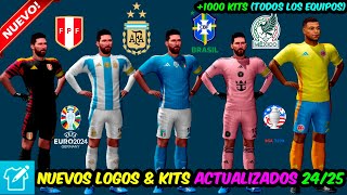 😍 COMO PONER KITS Y LOGOS AL DREAM LEAGUE SOCCER 2024 UNIFORMES Y ESCUDOS MUY FÁCIL Y RAPIDO [upl. by Lyon]