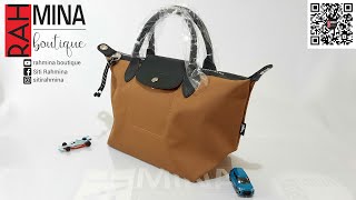 longchamp top handle bag small le pliage energy I review I unboxing [upl. by Llerad]