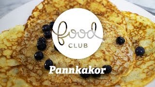 Pannkakor  Steg för steg  FoodClub [upl. by Aliehs]