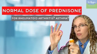 Prednisone Dose  Normal dose for rheumatoid arthritis Asthma [upl. by Adelia470]