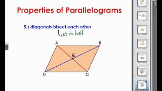 Properties of Parallelograms [upl. by Ihcur]