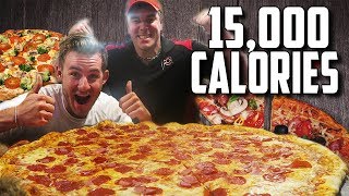 MASSIVE 30quot PIZZA CHALLENGE WITH RANDY SANTEL 15000 CALORIES [upl. by Joan876]