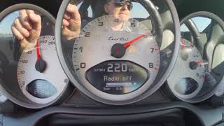 Porsche 997 Turbo 0300 acceleration test [upl. by Hsak]