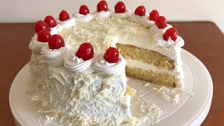 White forest cake recipe [upl. by Lydnek104]