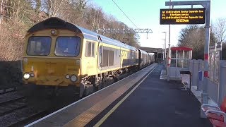 Trains at Apperley Bridge  15012016 [upl. by Imaj171]