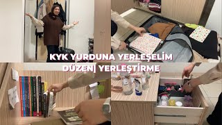 KYK YURDUNA YERLEŞİYORUZ Valiz Yerleştirme Çekmece Dolap Düzeni [upl. by Brod]