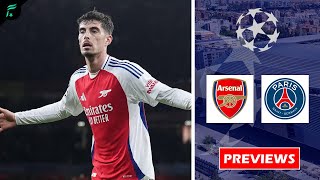 🔴 ARSENAL FC 🏴󠁧󠁢󠁥󠁮󠁧󠁿 VS PARIS SAINTGERMAIN 🇨🇵  UEFA Champions League Phase Matchday 2 Previews ✅️ [upl. by Assen851]