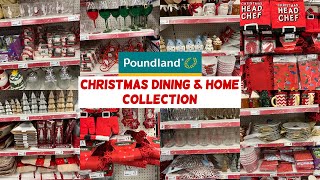 POUNDLAND CHRISTMAS DINING amp HOME COLLECTION NOV 2022  POUNDLAND HAUL  TRAVELANDSHOP WITH ME [upl. by Cerallua59]