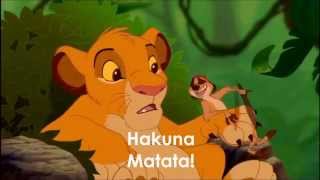 Lion King Hakuna Matata LYRICS [upl. by Neellek]