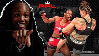 “IT’S DONE HERE” 👊  Claressa Shields REACTS To KO  PFL Reacts [upl. by Christal]