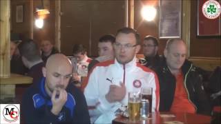 Highlights of Supporters Q amp A with Cliftonville Manager Gerard Lyttle 29th March 2017 [upl. by Sillsby]