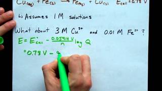 Nernst Equation  Example Concentrations [upl. by Hizar]