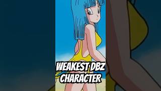 Who is the WEAKEST Character in Dragon Ball Z dragonballz goku dragonball [upl. by Shugart]