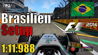 F1 2014 Brasilien Hotlap  Setup 111988 PCGamepad [upl. by Adnohsak865]