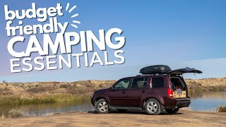 Affordable SUV CAMPING Essential Items We LOVE and bring on EVERY trip Honda Pilot Camper [upl. by Lleuqram]