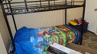 Your Zone Bunk Bed assembly  Mainstays Mattress in a Box [upl. by Einnalem756]