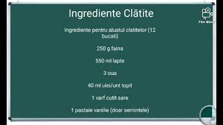 Reteta ingrediente clatite delicioase reteta prajituri dulce [upl. by Carissa548]