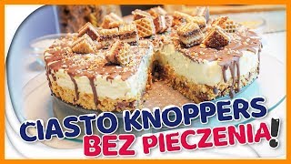 🍰 Ciasto bez pieczenia  KNOPPERS  cudownie chrupiące z pysznym kremem SZYBKIE CIASTO [upl. by Goodard]