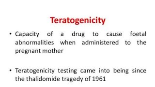 What is mean by Teratogenicity Teratogenic drugs [upl. by Enisamoht370]