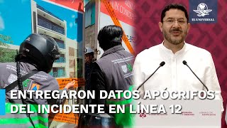 Batres acusa a la alcaldía BJ de manipular información para obra que perforó túnel en Línea 12 [upl. by Eimmot]