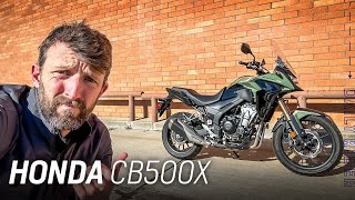 2023 Honda CB500X Review  Daily Rider [upl. by Kenlay]