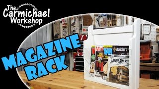 Making a Magazine Rack  Easy Woodworking Project [upl. by Eppilihp]