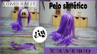 Cómo hacer pelo sintético para muñecas 👧 low cost [upl. by Akcirre151]