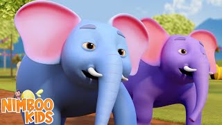 Ek Mota Hathi Khelne Gaya एक मोटा हाथी Hindi Cartoon Song and Baby Videos [upl. by Ybocaj]