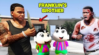 GTA 5  FRANKLINS BROTHER ATTACKED SHINCHAN AND PINCHAN😯 [upl. by Ayikin]