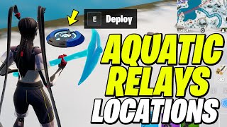 Deploy Aquatic Communication Relays near Logjam Lumberyard amp Transmit Data LOCATIONS Fortnite [upl. by Springer234]