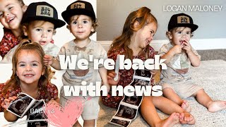 WERE BACK amp we have some news  Baby 3 announcement [upl. by Huberto292]