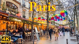 Paris France🇫🇷  Paris December 2023  4K HDR Walking Tour  Paris 4K  A Walk In Paris [upl. by Natfa]