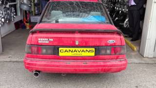 Ford Sierra Stainless Steel Sports Exhaust [upl. by Ehman]