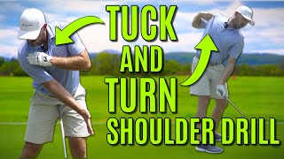 Stop Pulling Iron Shots  Tuck amp Turn Shoulder Drill [upl. by Elgar384]