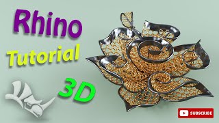 Creating Intricate 3D Patterns Turkish Pendant Tutorial with Rhino squish [upl. by Licha]