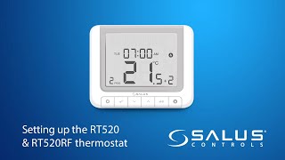 Setting up the RT520 and RT520RF thermostat [upl. by Wirth231]