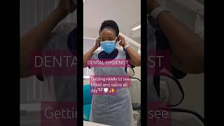 Dental Hygienist at work Wearing protective equipment dentalcare bleedinggums dentalhygienist [upl. by Icyaj]