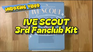 Unboxing IVE 아이브 SCOUT 3rd Fanclub Dive Kit  Kpopstour [upl. by Eda]