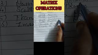 Matrix Operations short shorts matrix subtraction matrix addition Matrix Operations trending [upl. by Halbert]