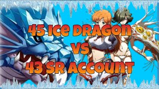 Langrisser M  45 Ice Dragon vs 43 SR Account [upl. by Kronfeld]