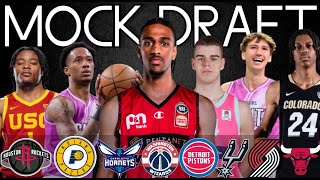 2024 NBA Mock Draft NBA FULL FIRST ROUND MOCK DRAFT  Utility Sports 2024 NBA Mock Draft [upl. by Ahsel]