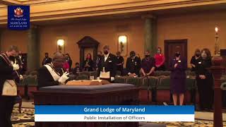 Grand Lodge of MD 234th Installation of Officers [upl. by Hawkie]