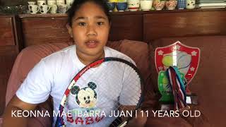 BATANG MAY PHOCOMELIA SYNDROME CHAMPION AT GOLD MEDALIST SA TENNIS [upl. by Tressa]