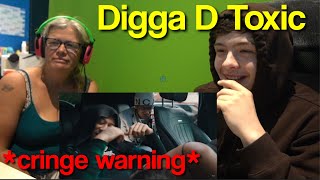 Reacting to Digga D quotToxicquot w my Mum EXTREME CRINGE [upl. by Ahsilad]