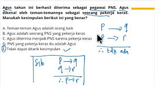 Bocoran Soal Silogisme CPNS  Pembahasan Soal SKD TIU Silogisme CPNS [upl. by Bratton477]